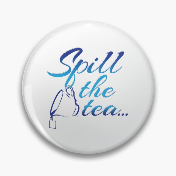 Item preview, Spill the Tea | Lt Blue + Drk Blue designed and sold by Loah-Store.