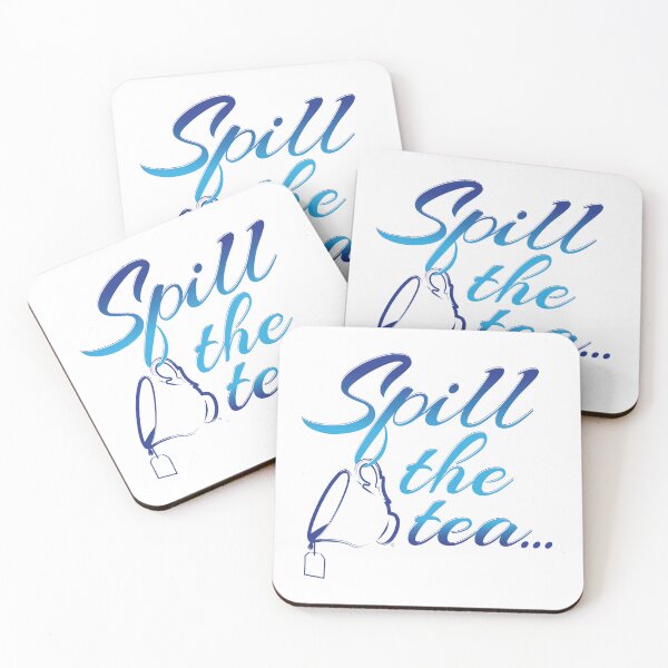 Item preview, Spill the Tea | Lt Blue + Drk Blue designed and sold by Loah-Store.