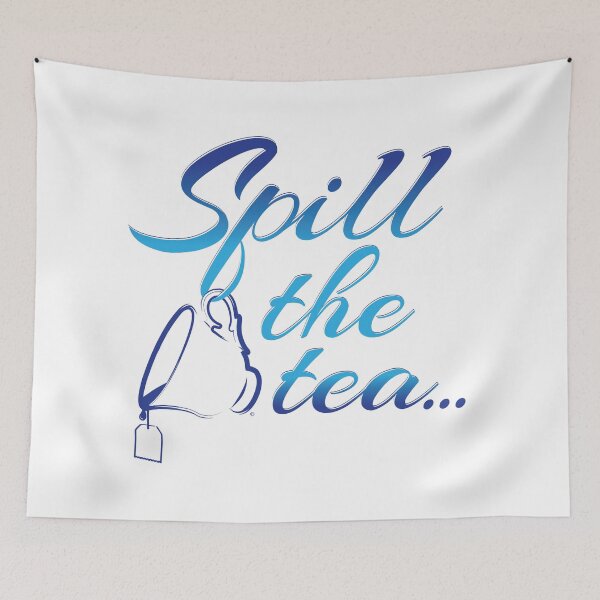Item preview, Spill the Tea | Lt Blue + Drk Blue designed and sold by Loah-Store.
