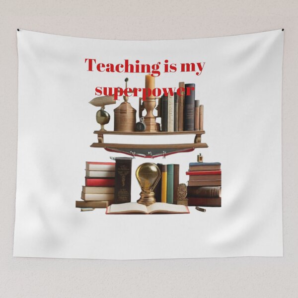 Item preview, EmpowerED: Unleash Your Superpower with 'Teaching is my Superpower' T-Shirt designed and sold by Puppy Paws.