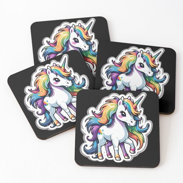 Item preview, Colorful Wonder Unicorn – Luna Color Tail designed and sold by digistampdesign.