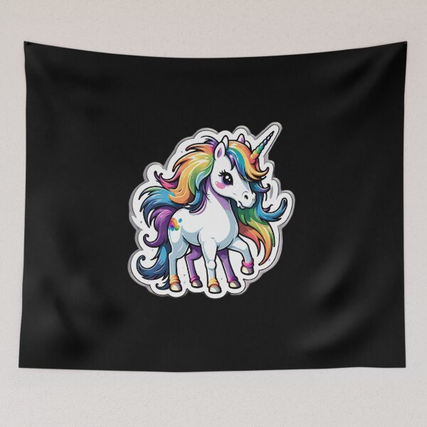 Item preview, Colorful Wonder Unicorn – Luna Color Tail designed and sold by digistampdesign.