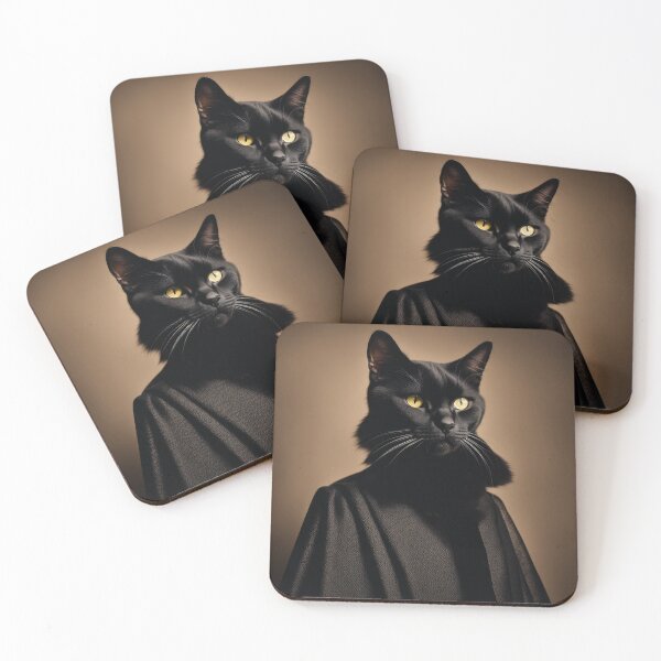 Item preview, Anthropomorphic Cat Collection - Domestic Shorthair #46 Black Cat designed and sold by elektronen.