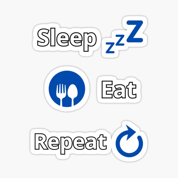 Item preview, Sleep, Eat, Repeat Lifestyle designed and sold by ByCovee.