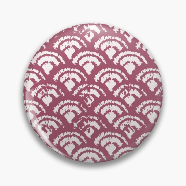 Item preview, Delicate waves in claret on blush pink designed and sold by LisaLeQuelenec.
