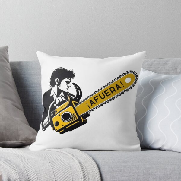 Item preview, Javier Milei profile with afuera! chainsaw designed and sold by SilverFrog.