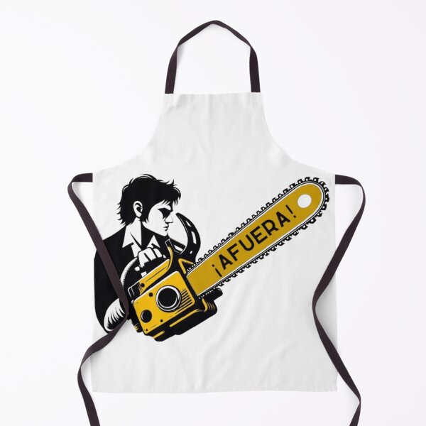 Item preview, Javier Milei profile with afuera! chainsaw designed and sold by SilverFrog.