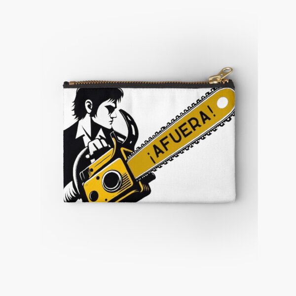Item preview, Javier Milei profile with afuera! chainsaw designed and sold by SilverFrog.