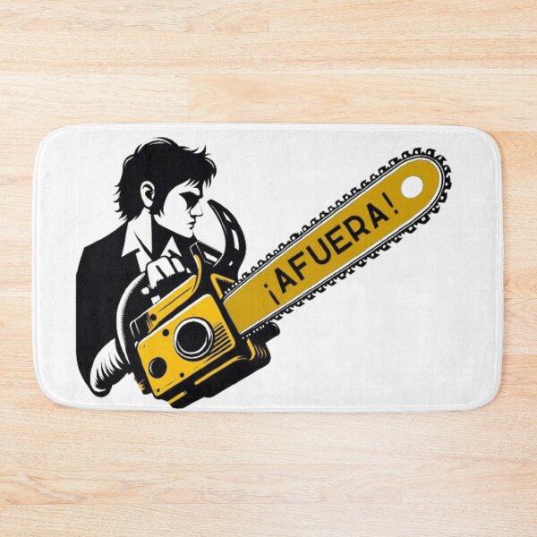 Item preview, Javier Milei profile with afuera! chainsaw designed and sold by SilverFrog.