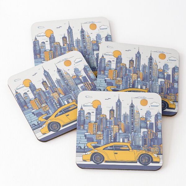Item preview, Cool city drawing with car designed and sold by TrendShopToday.