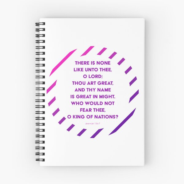 Item preview, Jeremiah 10:6-7 designed and sold by SecretSamaritan.
