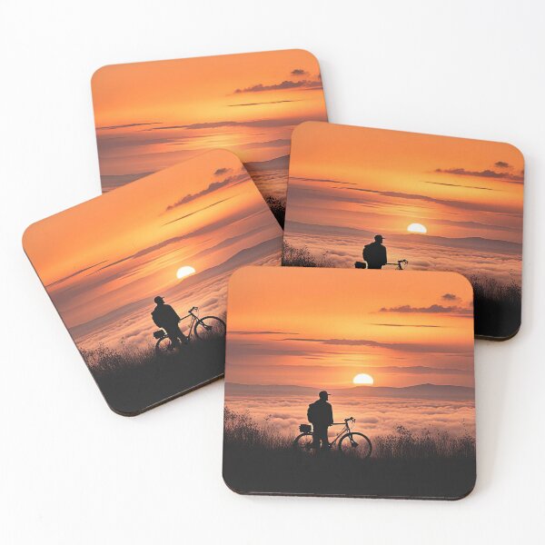 Item preview, Bicyclist at Sunset designed and sold by Stephanie Laird.