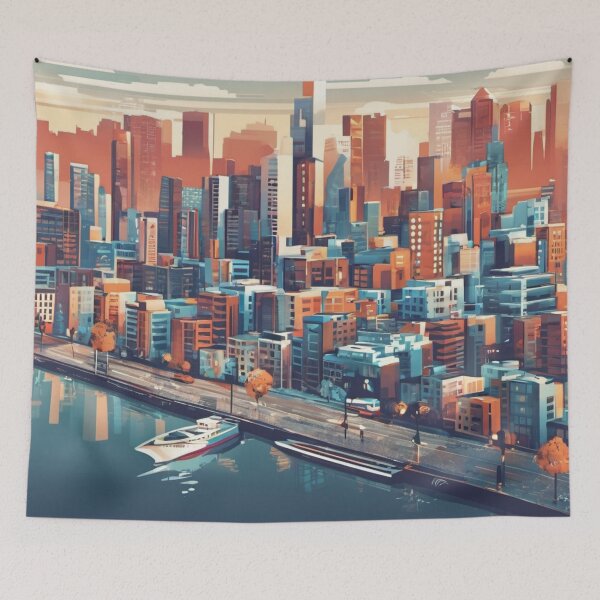 Item preview, City by the lake designed and sold by TrendShopToday.