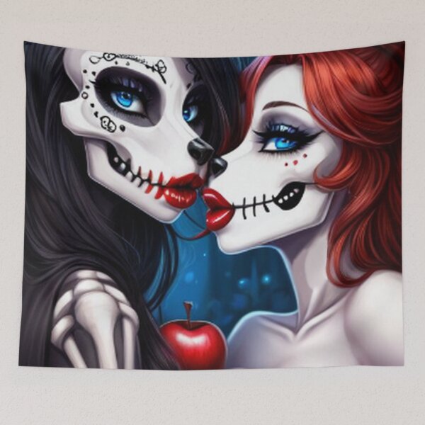 Item preview, Goth Zombie Sugar Skull Furbies Lovers designed and sold by TheDarkWardrobe.