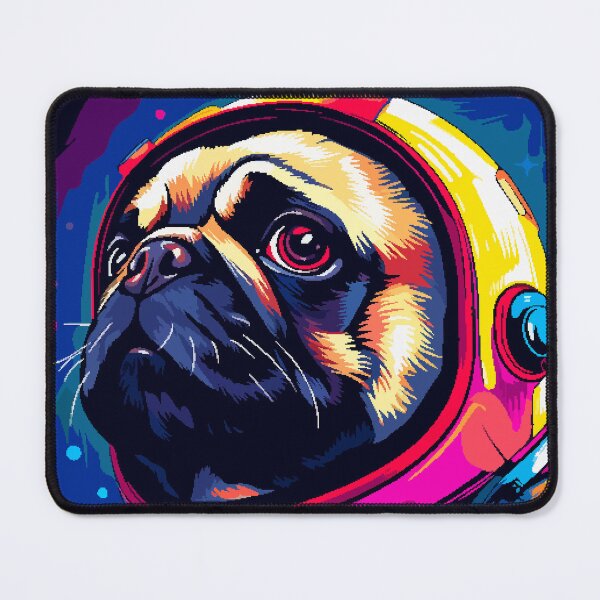 Item preview, Pug Spaceman Astronaut Pixel Art Illustration designed and sold by LVTFCOarts.