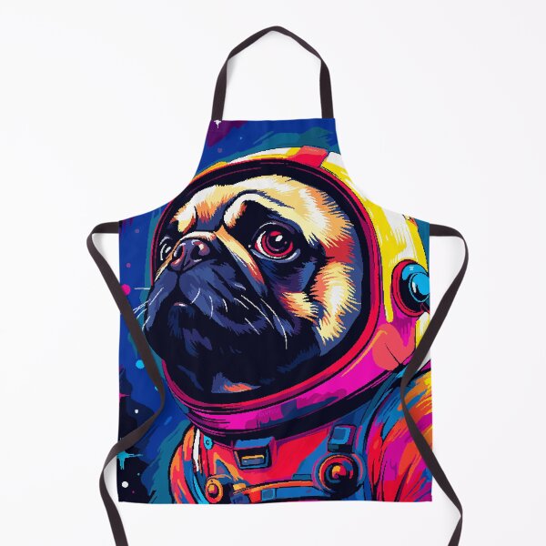 Item preview, Pug Spaceman Astronaut Pixel Art Illustration designed and sold by LVTFCOarts.