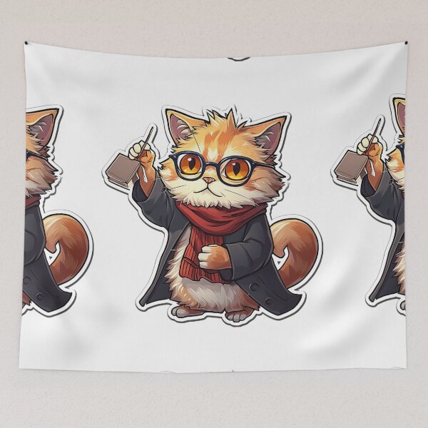 Item preview, Cute Kitty in a jacket designed and sold by GrooveGrip.