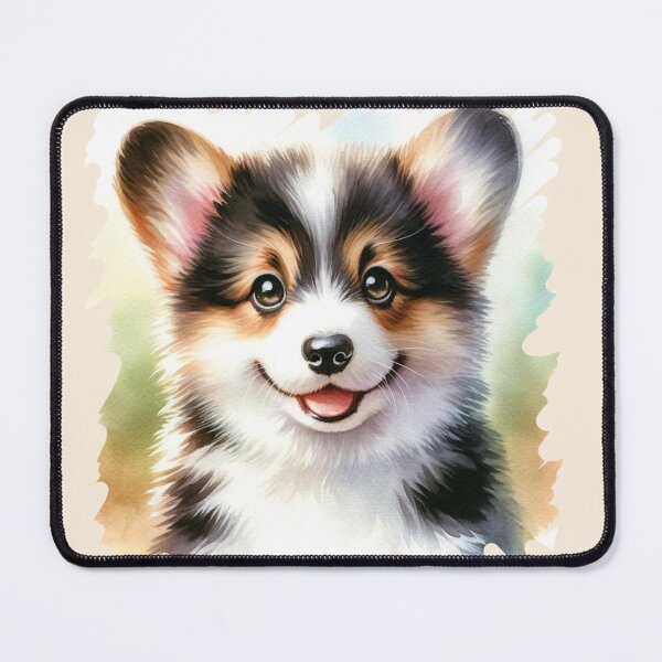Item preview, Black and Tan Welsh Corgi Pup designed and sold by critterpatchusa.