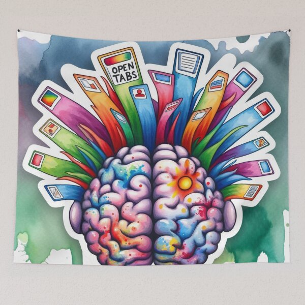 Item preview, ADHD brain designed and sold by MaddiePattern.