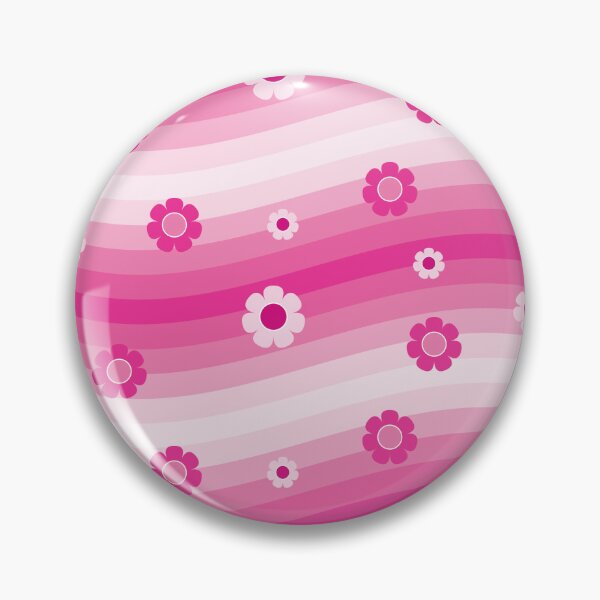 Item preview, Retro Pink Waves & Flowers designed and sold by PeachesMommy.