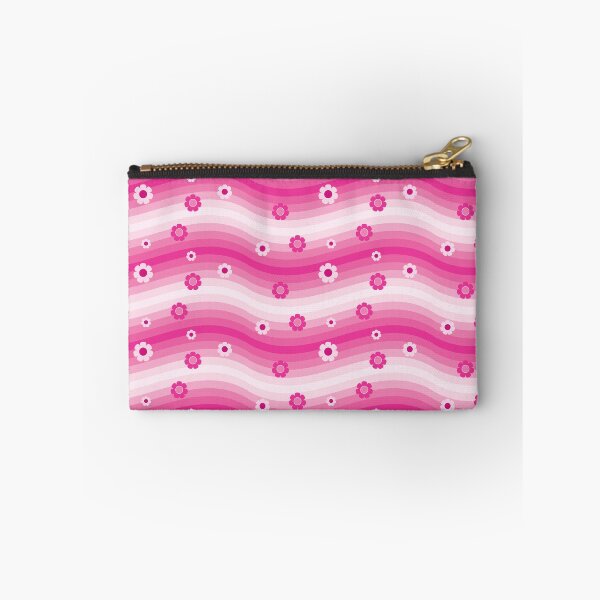 Item preview, Retro Pink Waves & Flowers designed and sold by PeachesMommy.