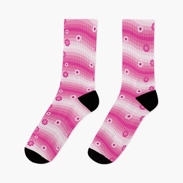 Item preview, Retro Pink Waves & Flowers designed and sold by PeachesMommy.