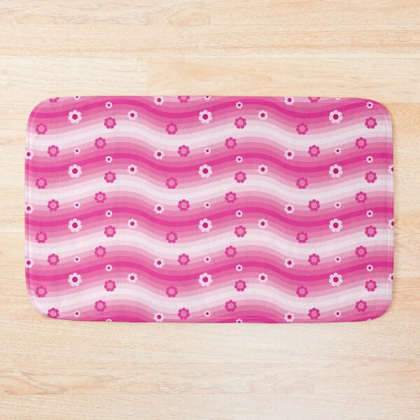 Item preview, Retro Pink Waves & Flowers designed and sold by PeachesMommy.