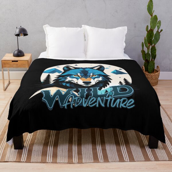 Item preview, Wild Adventure Blue Wolf Go Wild designed and sold by greenwhite25.