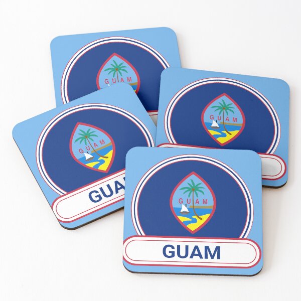 Item preview, Guam Country Badge - Guam Flag designed and sold by chrisrivait.
