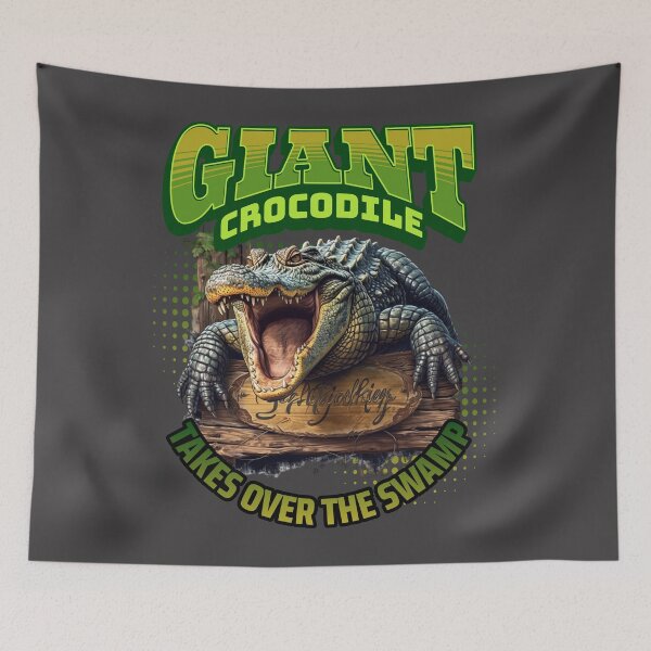 Item preview, Giant crocodile  - Alligators & crcodiles - Crocodiles of the world - Swamp monsters - Swamp crocodiles - Florida crocodiles designed and sold by JansenGS.