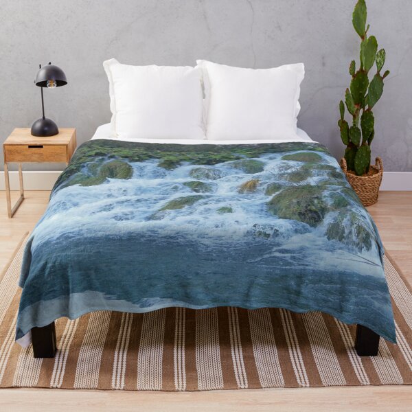 Item preview, River Flowing Into Lake At Plitvice National Park Croatia designed and sold by RelaxingEscapes.