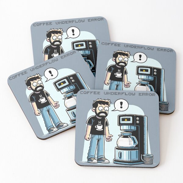 Item preview, Coffee Underflow Error: The Programmer’s Predicament designed and sold by TuringTacoTales.