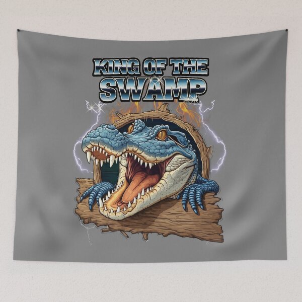 Item preview, King of the swamp  - Alligators & crcodiles - Crocodiles of the world - Swamp monsters - Swamp crocodiles - Florida crocodiles designed and sold by JansenGS.