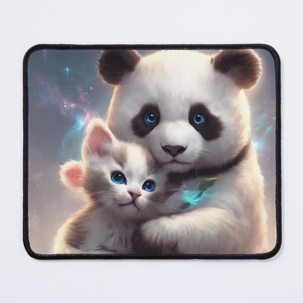 Item preview, Panda cuddling kitty designed and sold by Queeneline.