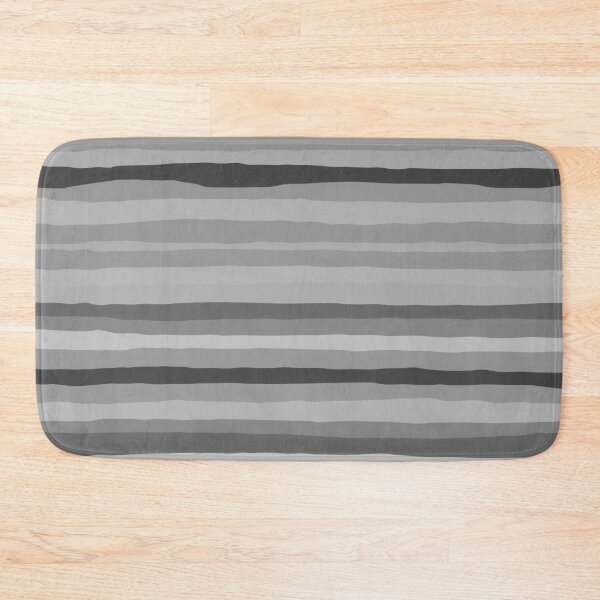 Item preview, Gray Monochrome Serrate Minimal Stripes Pattern designed and sold by kierkegaard.