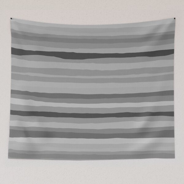 Item preview, Gray Monochrome Serrate Minimal Stripes Pattern designed and sold by kierkegaard.