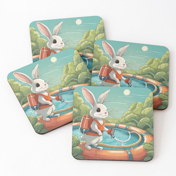 Item preview, Rabbit Lifeguard designed and sold by omerfdln34.