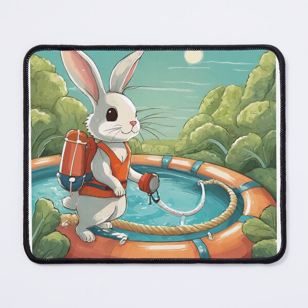Item preview, Rabbit Lifeguard designed and sold by omerfdln34.