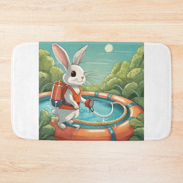Item preview, Rabbit Lifeguard designed and sold by omerfdln34.