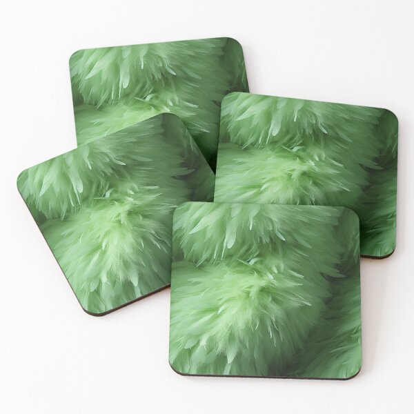 Item preview, Fluorescent luminance green Fuzzy Fluffy Furry Feathers (03) designed and sold by Reichcorp.