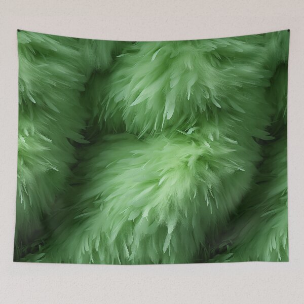 Item preview, Fluorescent luminance green Fuzzy Fluffy Furry Feathers (03) designed and sold by Reichcorp.