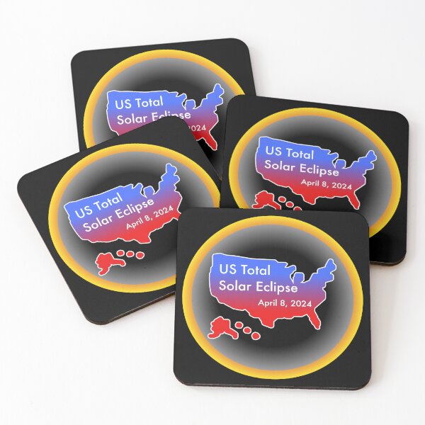 Item preview, US Total Solar Eclipse April 8, 2024 in America designed and sold by Cosmos-as-Art.