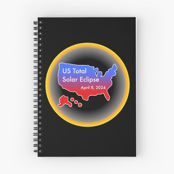 Item preview, US Total Solar Eclipse April 8, 2024 in America designed and sold by Cosmos-as-Art.