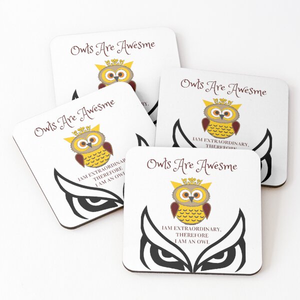 Item preview, Owls Are Awesome - Iam extraordinary, therefore I am an owl designed and sold by GlamoraToop.