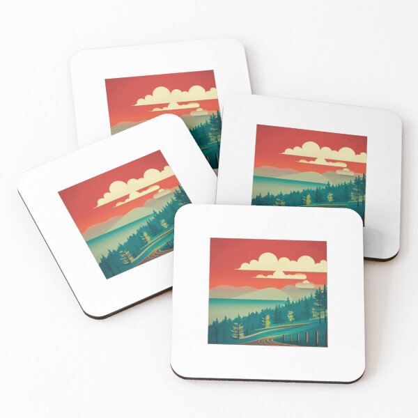 Item preview, Couché de soleil sur la vallée designed and sold by DailyShopone.