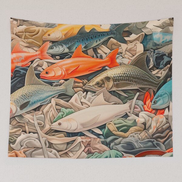Item preview, Fish Pollution designed and sold by TopRBArtist.