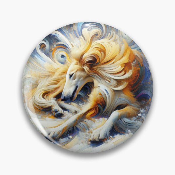Item preview, Red fawn borzoi in the snow designed and sold by Gorneault.