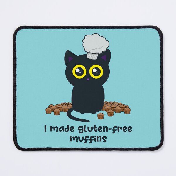 Item preview, I Made Gluten-free Muffins - Baking Cat designed and sold by WatershipBound.