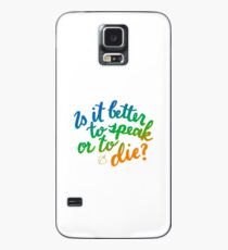 Ist es besser zu sprechen oder zu sterben? Hülle & Klebefolie für Samsung Galaxy