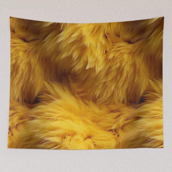 Item preview, Fluorescent luminance yellow Fuzzy Fluffy Furry Feathers (06) designed and sold by Reichcorp.